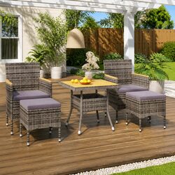Functional 5-Piece Outdoor Dining Set for Cozy Gatherings