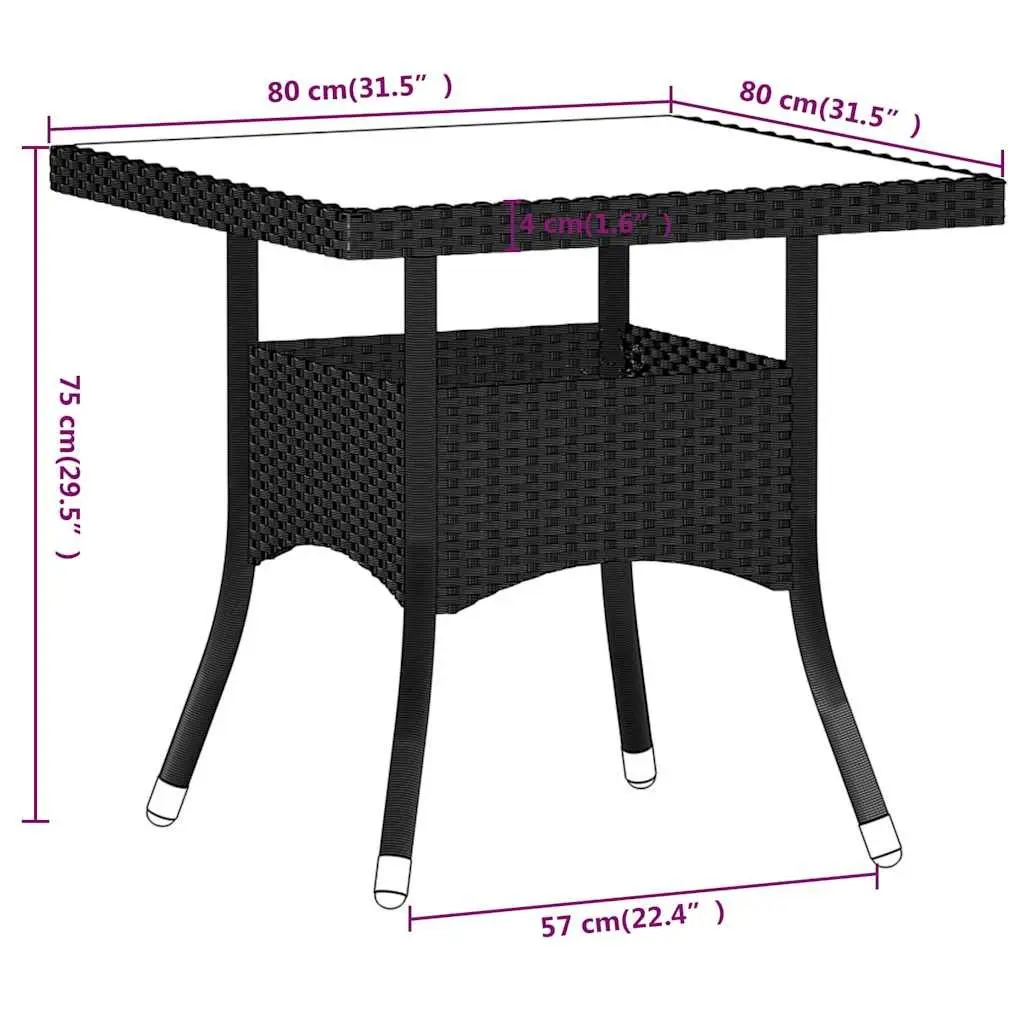 5 Piece Outdoor Dining Set PE Rattan Powder-coated Steel Acacia Wood Grey