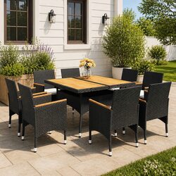 Versatile 9-Piece Dining Set for All Outdoor Spaces