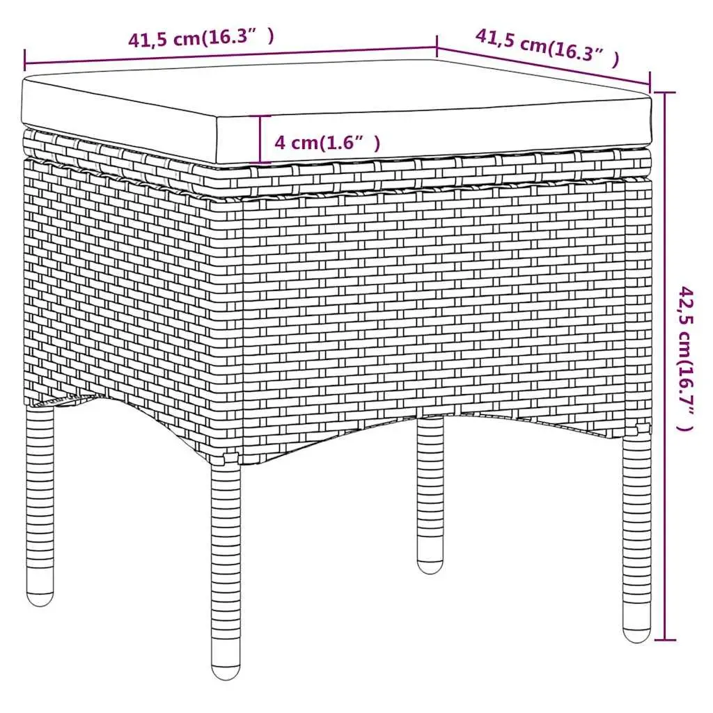 5 Piece Garden Dining Set Powder-coated Steel Frame PE Rattan Tempered Glass Table Chairs Grey Outdoor