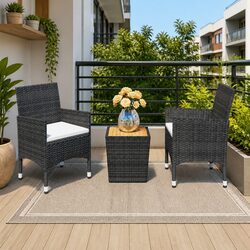 3 Piece Bistro Set Designed for Outdoor Enjoyment
