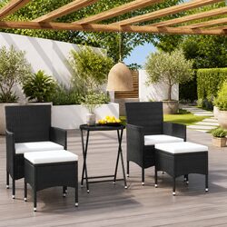 Versatile 5 Piece Bistro Set for Outdoor Use