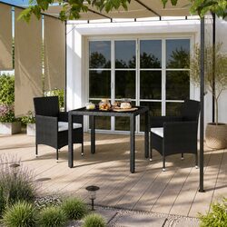 Practical 3 Piece Dining Set for Outdoor Gatherings