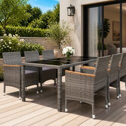 Ideal 7 Piece Dining Set for Your Outdoor Gatherings