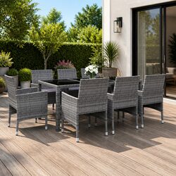 Functional 9-Piece Outdoor Dining Set for Patios