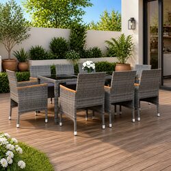 Practical 9 Piece Dining Set for Any Outdoor Event
