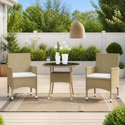 Perfect 3 Piece Set for Your Patio or Garden Dining