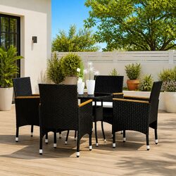 Versatile 5-Piece Dining Set for Your Outdoor Area