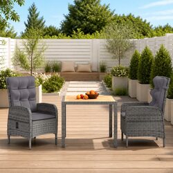 Versatile 3 Piece Garden Dining Set for Any Space