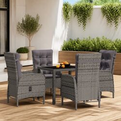 Functional 5-Piece Dining Set for Outdoor Gatherings