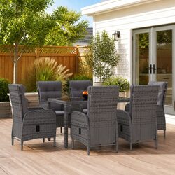 Versatile 7 Piece Dining Set for Outdoor Use