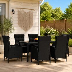 Practical 7 Piece Outdoor Dining Set for Any Occasion
