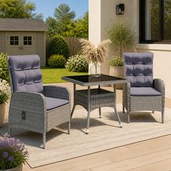 Practical 3 Piece Dining Set for Your Outdoor Space