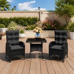 3 Piece Outdoor Dining Set: Perfect for Patios and Gardens