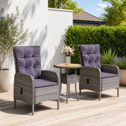 Practical 3 Piece Bistro Set for Outdoor Living
