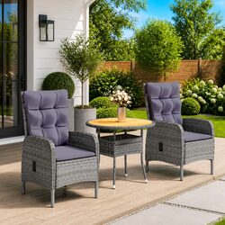 Practical 3 Piece Outdoor Bistro Set for Any Patio