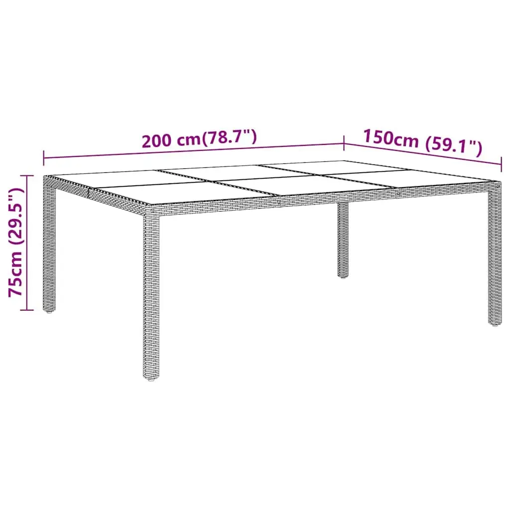 Outdoor Furniture Set Grey PE Rattan Steel 11 Piece Dining Table and Chairs with Cushions