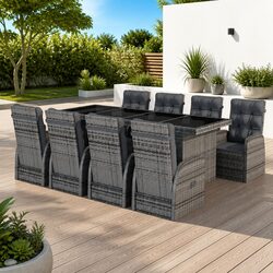 Practical 9-Piece Dining Set for Outdoor Gatherings