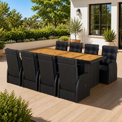 Versatile 9 Piece Outdoor Dining Set for Relaxing Spaces