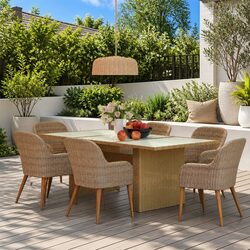 Practical 7-Piece Outdoor Dining Set for Any Patio
