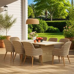 Versatile 9 Piece Outdoor Dining Set for Everyday Use