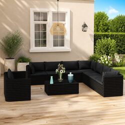 Versatile 11-Piece Modular Garden Furniture for Any Patio
