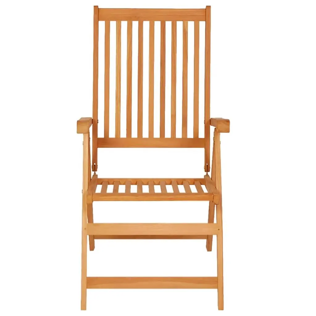 5 Piece Garden Dining Set Teak Hardwood Table Chairs Outdoor Patio Furniture Brown