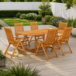 Practical 7 Piece Garden Dining Set for Your Home