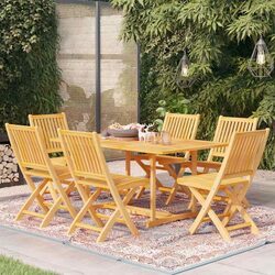 Practical 7 Piece Garden Dining Set for All Occasions
