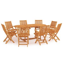 Durable 9 Piece Garden Dining Set for Any Space