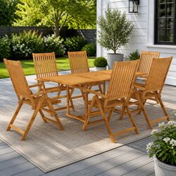 Practical 7 Piece Dining Set for Your Outdoor Gatherings