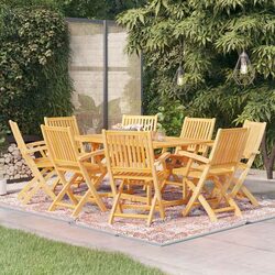 Versatile 9 Piece Teak Wood Dining Set for Every Home