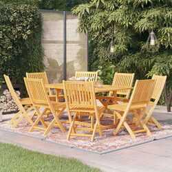 Functional 9 Piece Outdoor Dining Set for Family Gatherings
