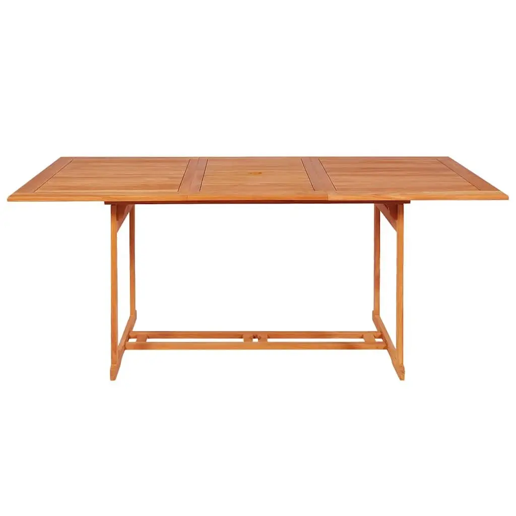 9 Piece Garden Dining Set Teak Hardwood Outdoor Furniture Table Chairs Brown