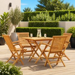 Practical 5-Piece Garden Dining Set for Any Occasion
