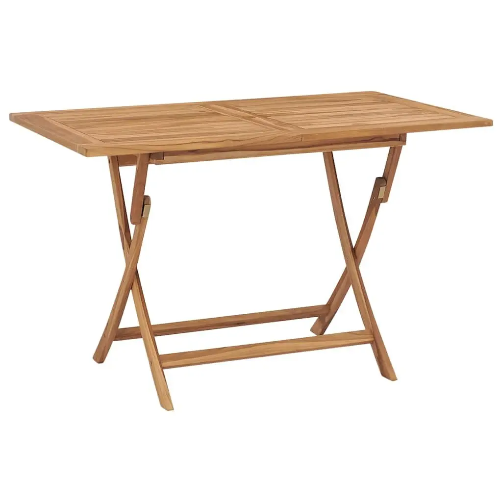 5 Piece Teak Wood Garden Dining Set Brown Outdoor Furniture Table and Chairs