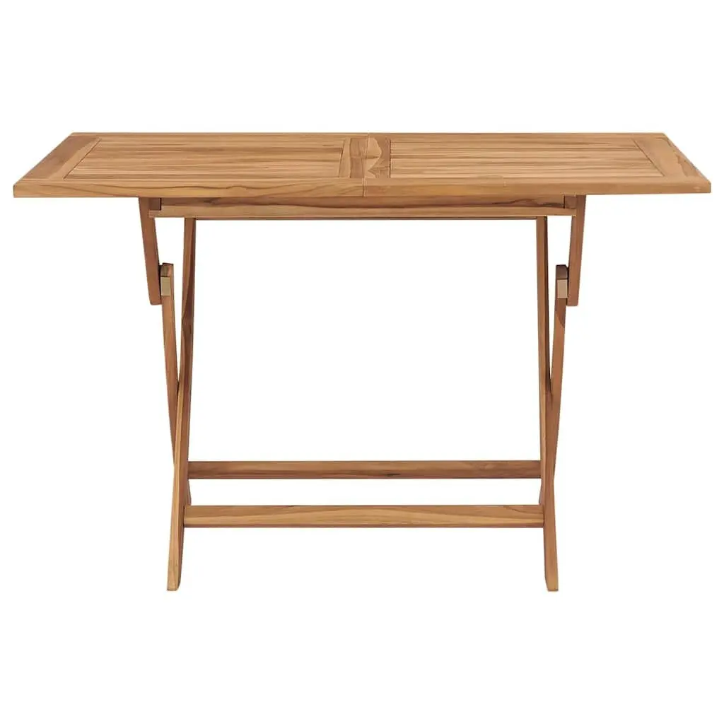 5 Piece Teak Wood Garden Dining Set Brown Outdoor Furniture Table and Chairs