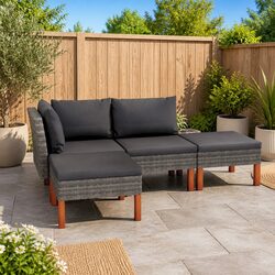 Practical 4 Piece Lounge Set for Your Outdoor Living