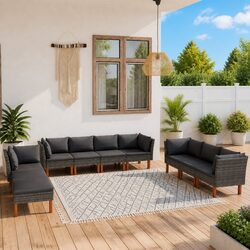 Practical 10 Piece Garden Lounge Set for Your Home