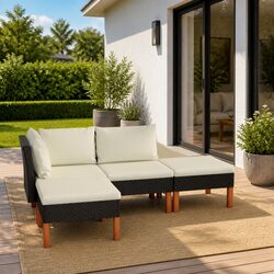 Practical 4-Piece Garden Lounge Set for Any Outdoor Space