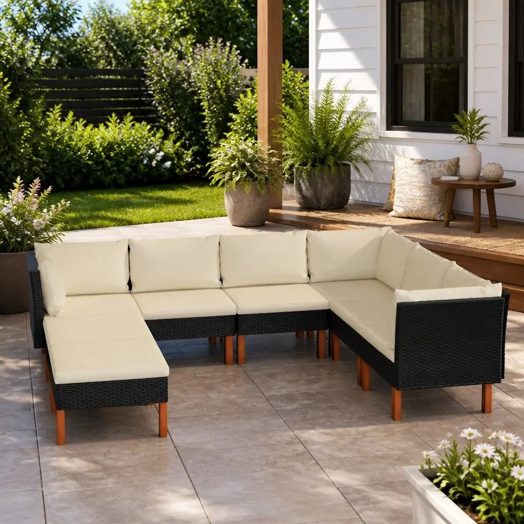 8-Piece Lounge Set for Outdoor Spaces