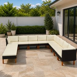 Practical 12 Piece Lounge Set for Your Outdoor Space