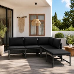 Practical 5 Piece Lounge Set for Your Outdoor Area