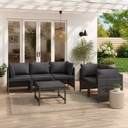 Practical 6-Piece Lounge Set for Your Outdoor Relaxation