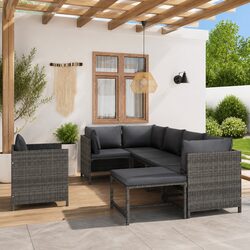 Practical 7 Piece Garden Lounge Set for Your Home