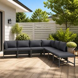 Practical 7-Piece Lounge Set for Any Outdoor Space
