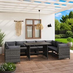 Versatile 10 Piece Lounge Set for Any Outdoor Area