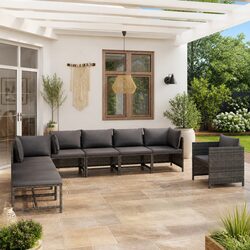Practical 8 Piece Garden Lounge Set for Your Home