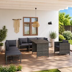 Practical 8-Piece Garden Lounge Set for Any Outdoor Setting