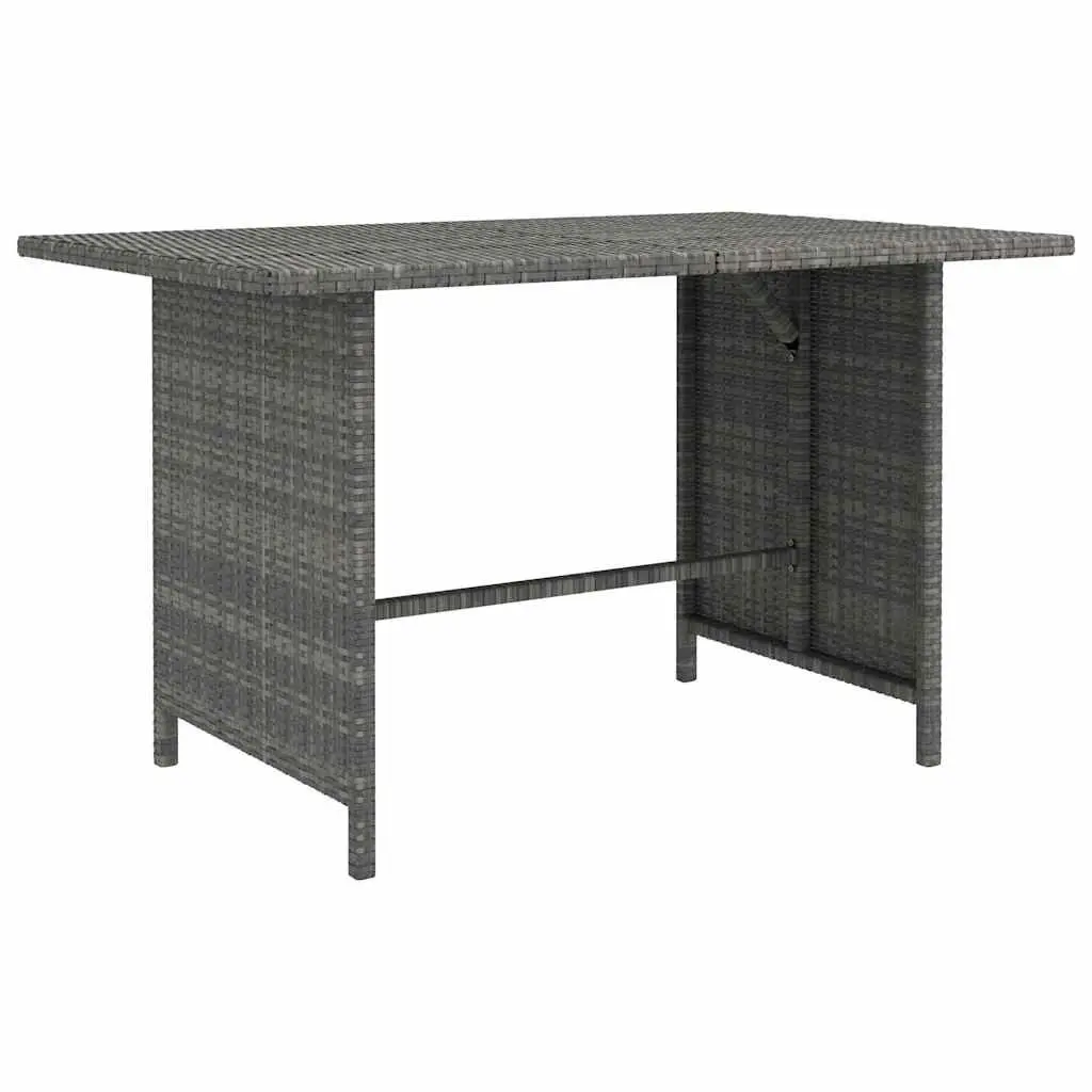Garden Lounge Set 8 Piece Poly Rattan Outdoor Furniture with Cushions Grey